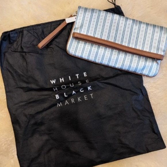 White House Black Market Matching Heels & Clutch - Picture 6 of 10